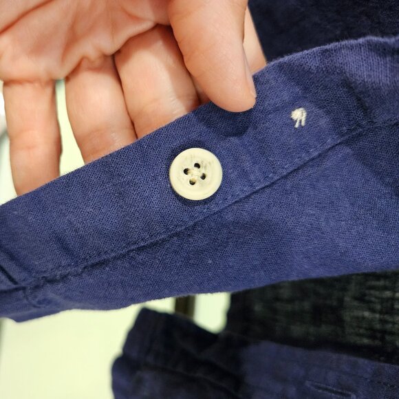 "Folk" Linen Blend Shirt - Picture 8 of 8